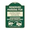 Signmission Reserved Parking for Expectant Fathers Unauthorized Vehicles Towed Away Aluminum, A-DES-G-1824-23107 A-DES-G-1824-23107 - alternate 1